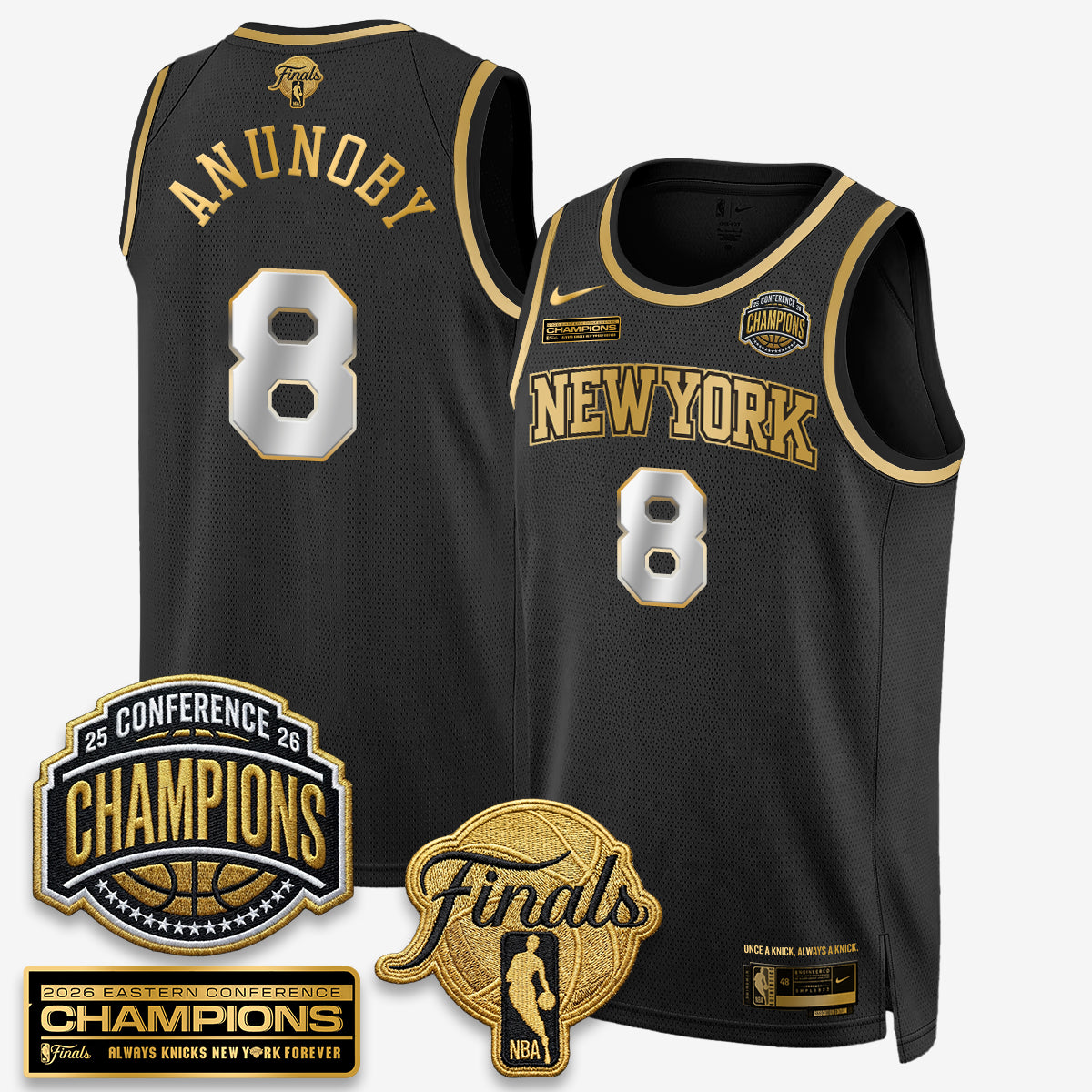 New York Knicks 2026 Basketball Eastern Conference Champions Vapor Special Edition Jersey - Stitched-Cuztomshoes