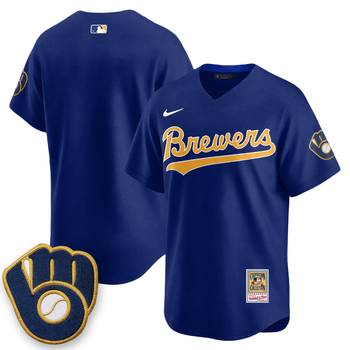 Milwaukee Brewers "Legacy Edition" Vapor Jersey - Stitched-Cuztomshoes