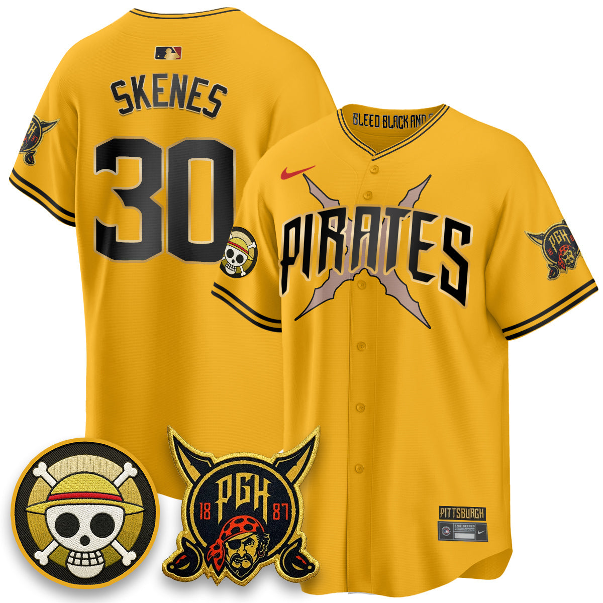 Pittsburgh Pirates 2026 City Connect x OP Vapor Limited Jersey - Stitched
