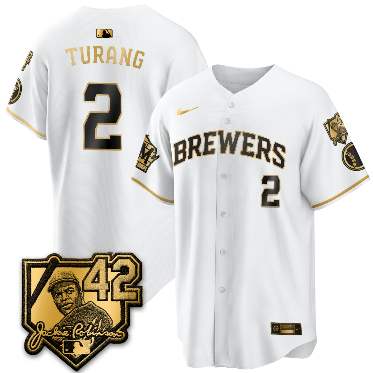 Milwaukee Brewers 2026 New Era Vapor Limited Jersey - Stitched-Cuztomshoes