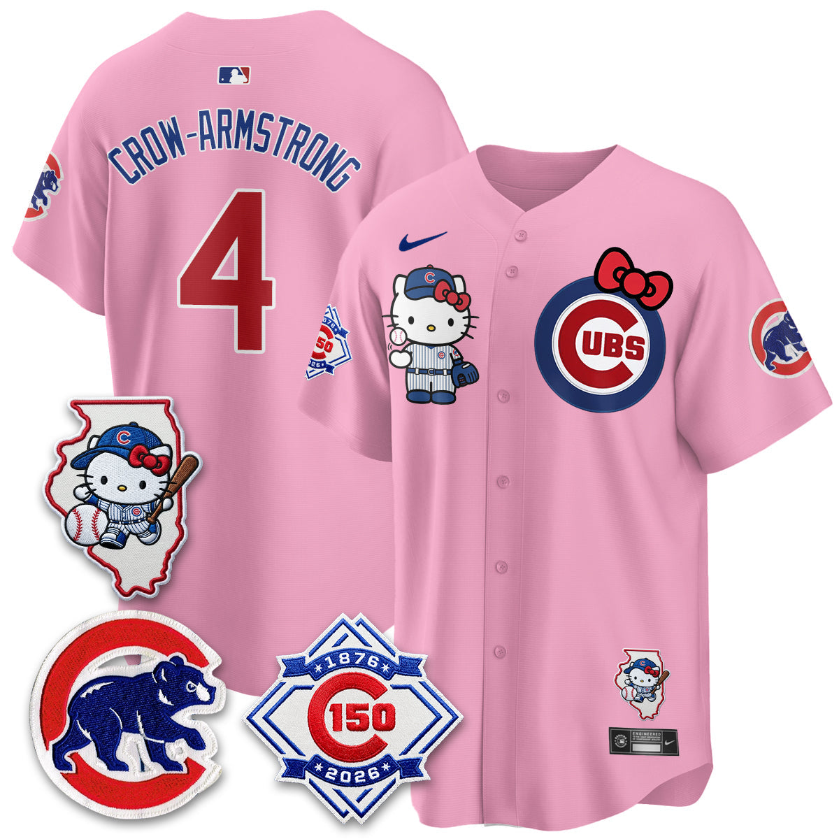 Chicago Cubs x Meow KT Vapor Premier Limited Jersey - Stitched V2