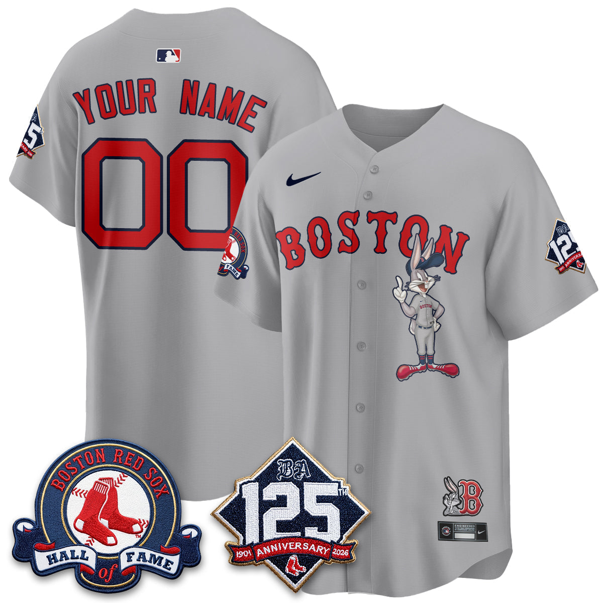 Boston Red Sox x Bunny Vapor Premier Limited Custom Jersey - Stitched