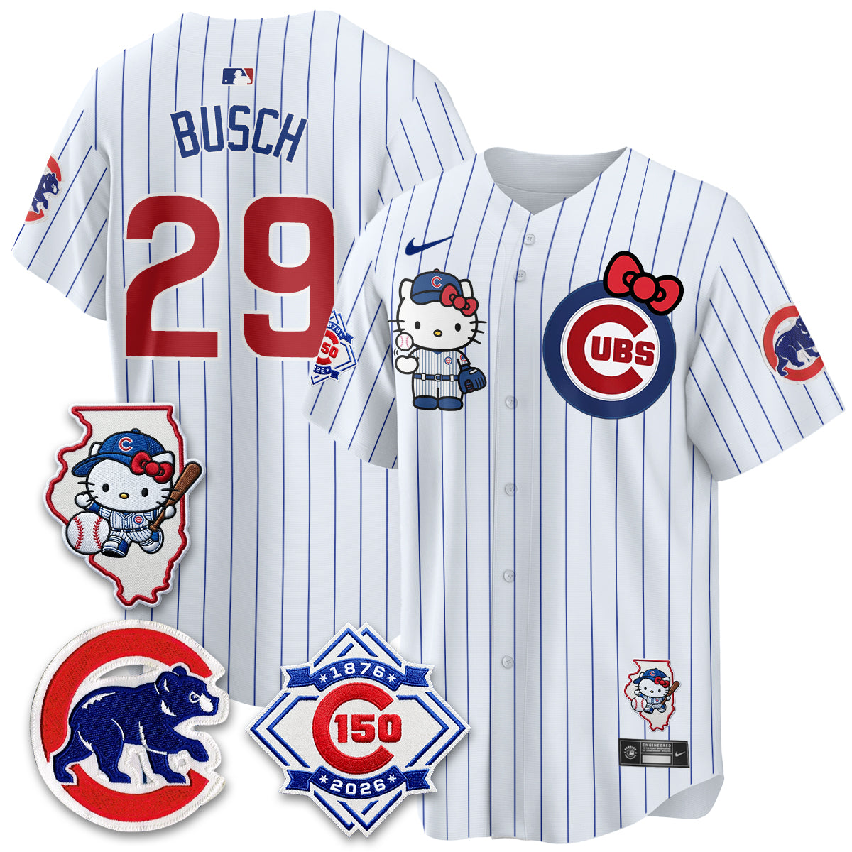 Chicago Cubs x Meow KT Vapor Premier Limited Jersey - Stitched V2
