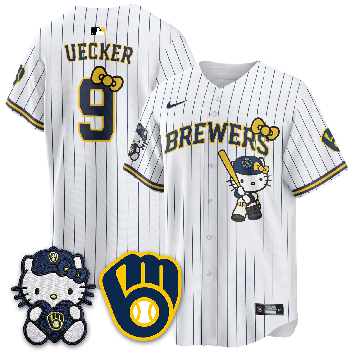 Milwaukee Brewers Meow KT Night Vapor Limited Jersey - Stitched-Cuztomshoes