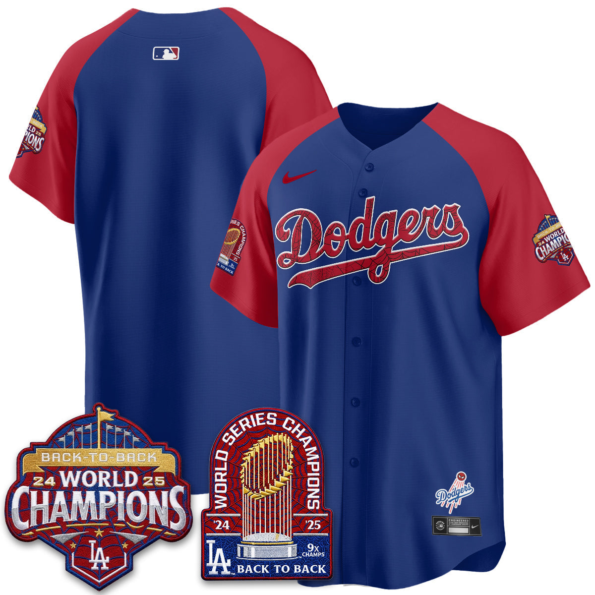 Los Angeles Dodgers x Web-Head 2026 Vapor Jersey - Stitched