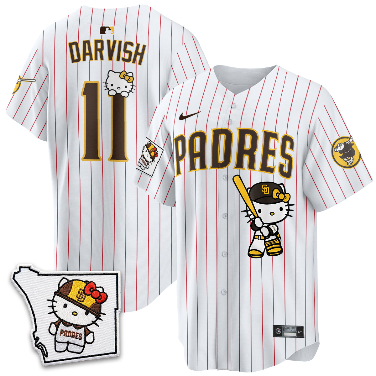 San Diego Padres x Meow KT Vapor Limited Jersey - Stitched V2