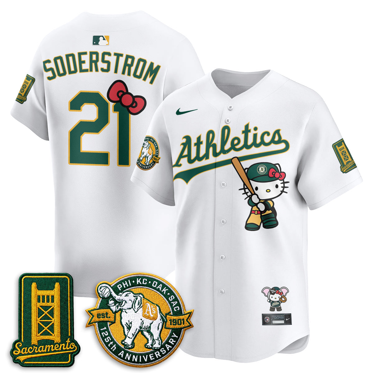 Athletics x Meow KT 2026 Vapor Limited Jersey - Stitched