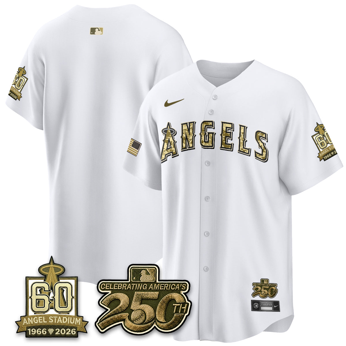 Los Angeles Angels Salute to Service 2026 Vapor Limited Jersey - Stitched-Cuztomshoes