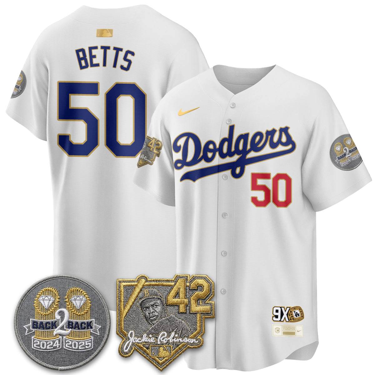 Los Angeles Dodgers - 2026 Jackie Robinson Day Vapor Limited Jersey - Stitched-Cuztomshoes