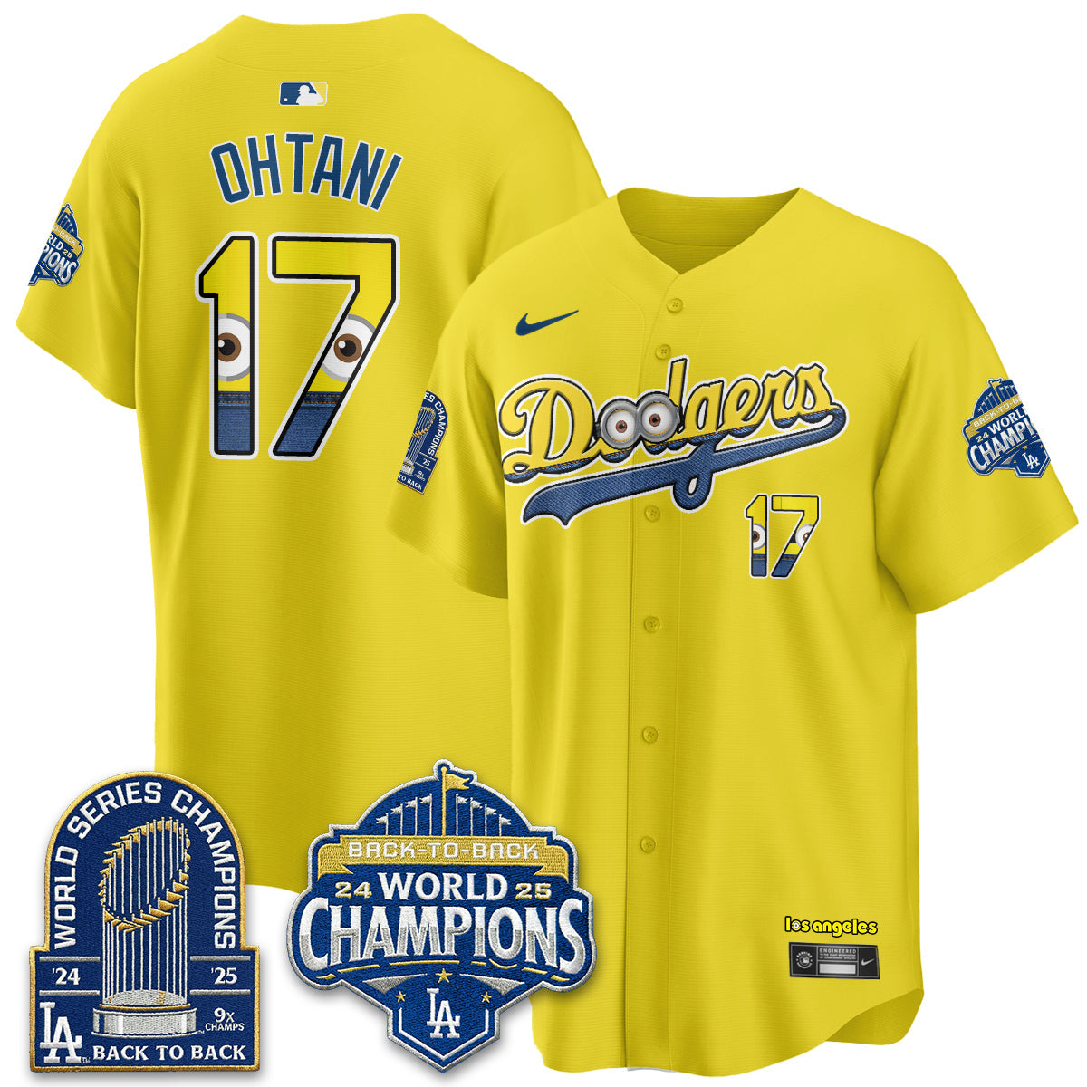 Los Angeles Dodgers x Yellow Capsules Vapor Jersey - Stitched-Cuztomshoes
