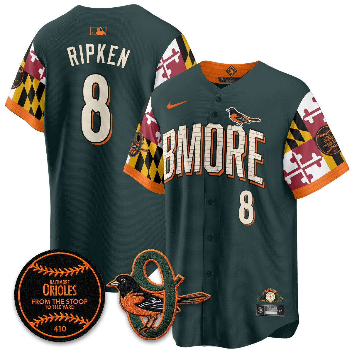 Baltimore Orioles x Maryland State Flag 2026 Vapor Jersey - Stitched-Cuztomshoes