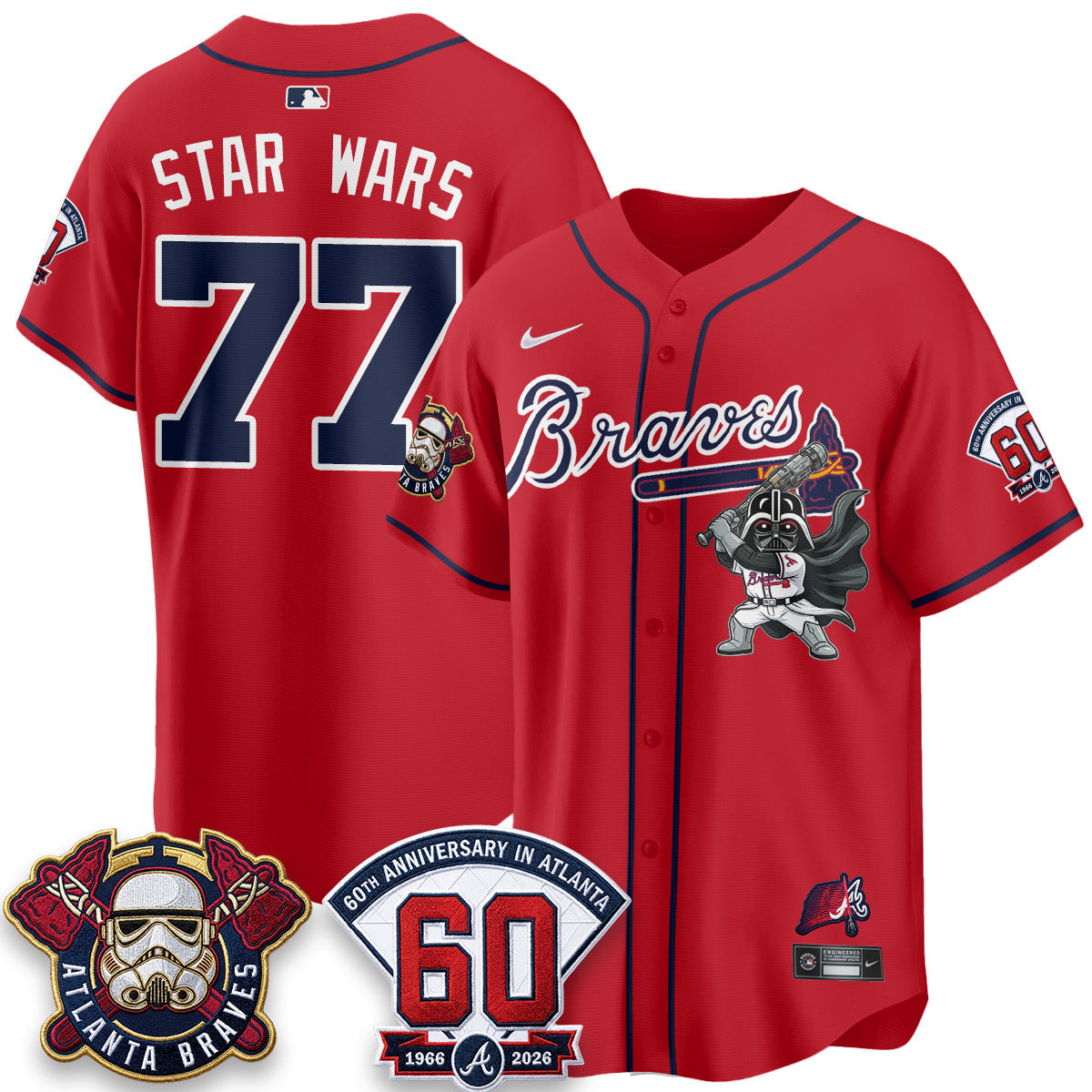 Atlanta Braves x SW Vapor Limited Jersey - Stitched
