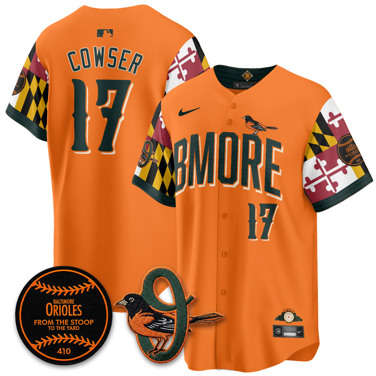 Baltimore Orioles x Maryland State Flag 2026 Vapor Jersey - Stitched-Cuztomshoes