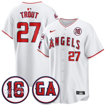 Los Angeles Angels Garret Anderson Tribute Patch Vapor Premier Limited Jersey - Stitched-Cuztomshoes