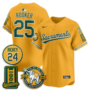 Athletics 2026 Alternate Sacramento - Celebrating 125 Years - Limited Vapor Jersey - Stitched-Cuztomshoes