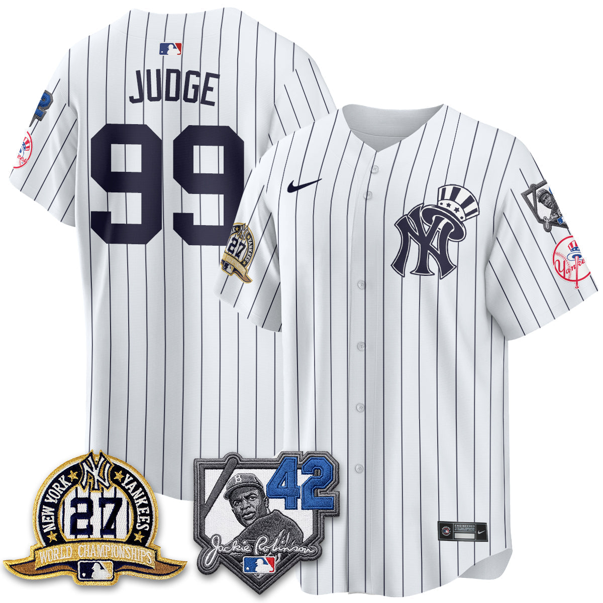 New York Yankees 2026 Jackie Robinson Day Vapor Limited Gold Edition Jersey - Stitched - V2