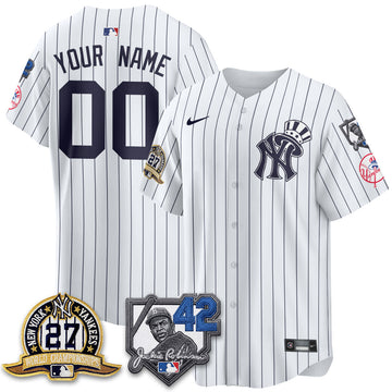 New York Yankees 2026 Jackie Robinson Day Vapor Limited Gold Edition Custom Jersey - Stitched - V2