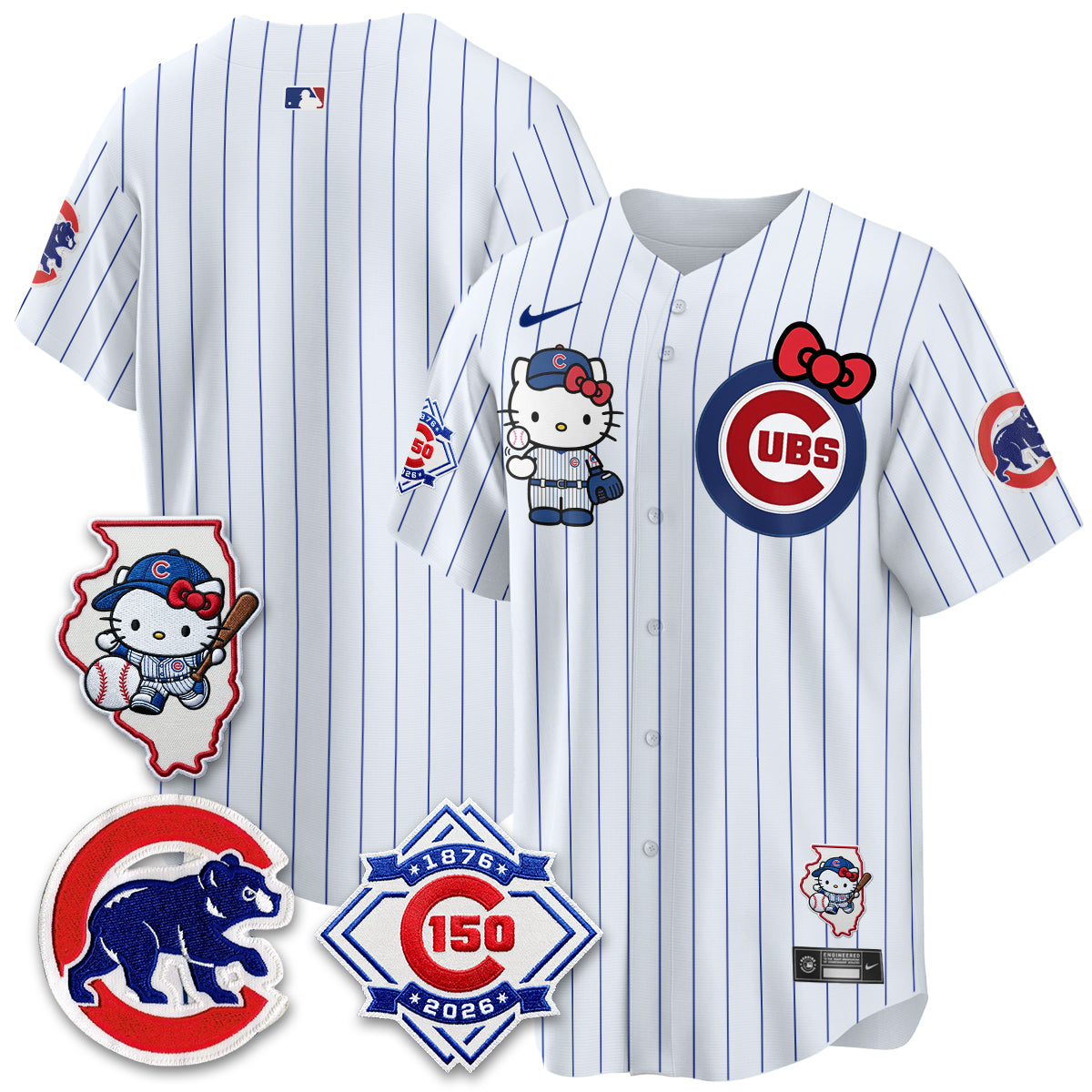 Chicago Cubs x Meow KT Vapor Premier Limited Jersey - Stitched V2
