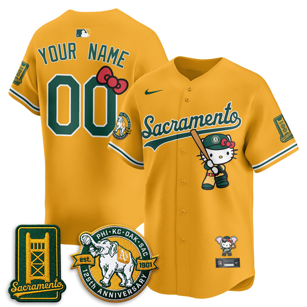 Athletics x Meow KT 2026 Vapor Limited Custom Jersey - Stitched