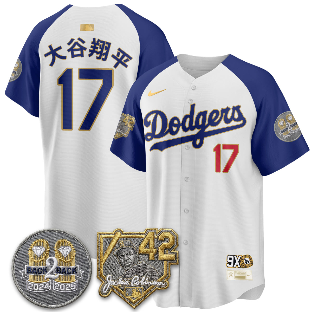 Los Angeles Dodgers - 2026 Jackie Robinson Day Vapor Limited Jersey - Stitched-Cuztomshoes