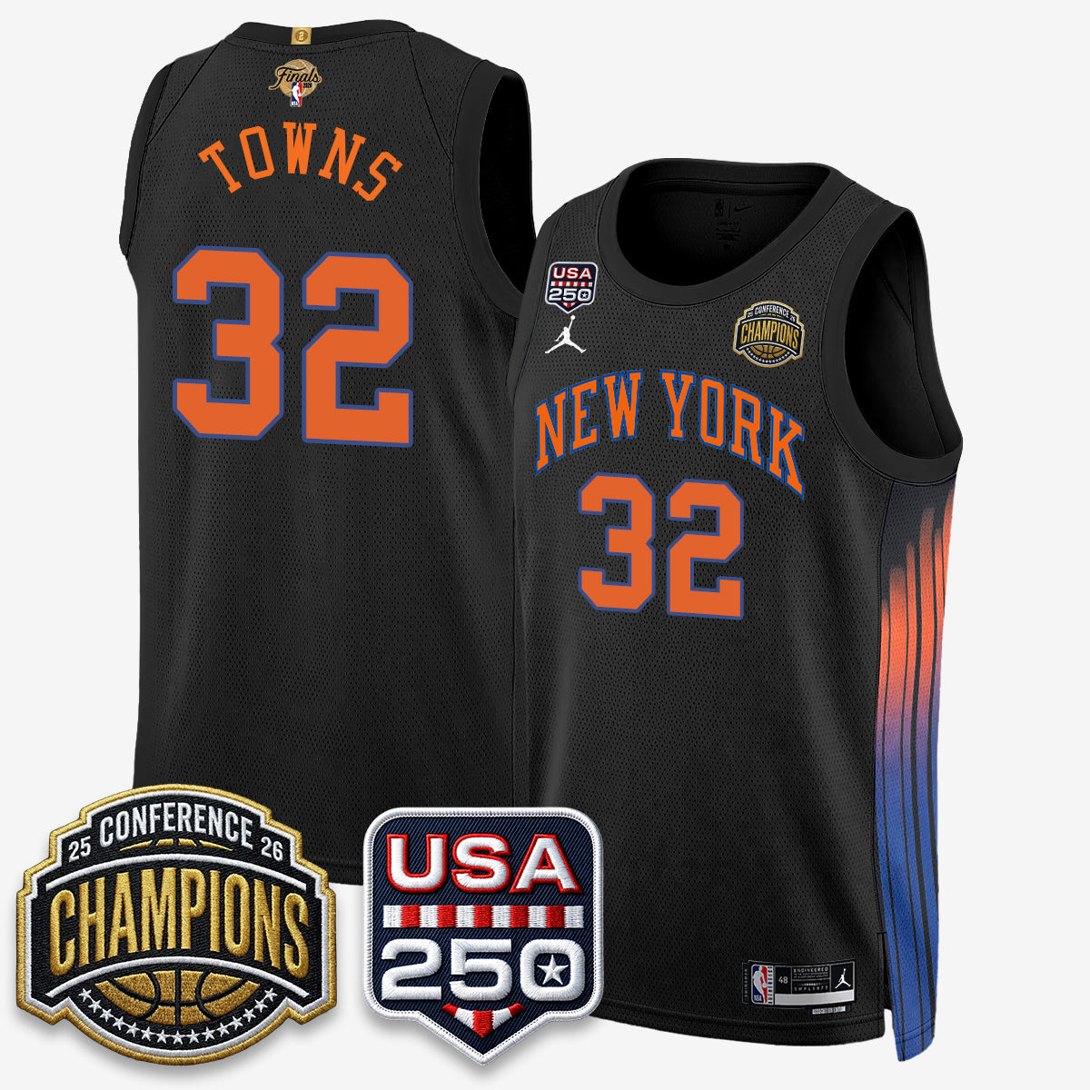 New York Knicks 2026 Basketball Eastern Conference Champions City Edition Jersey V2- Stitched-Cuztomshoes
