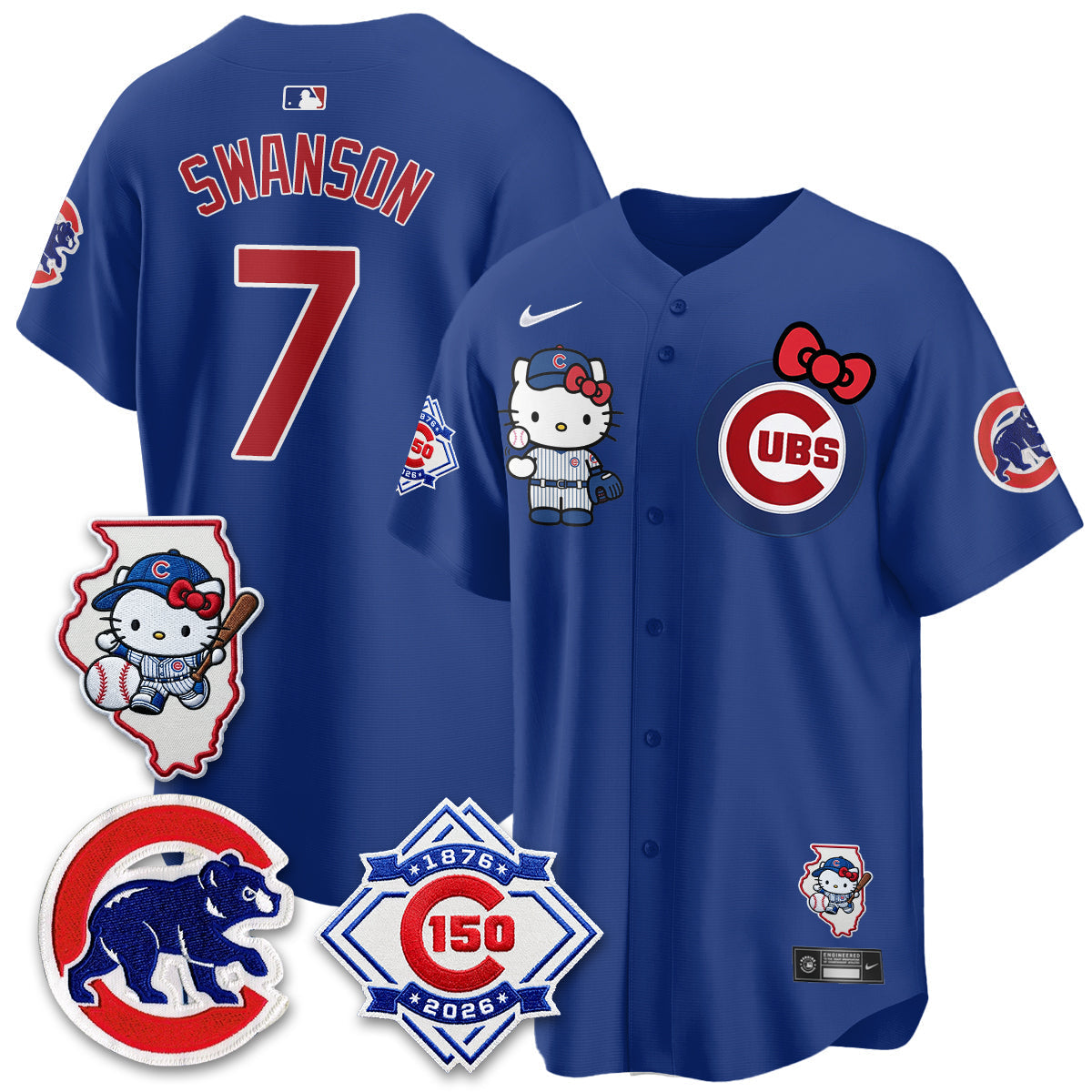 Chicago Cubs x Meow KT Vapor Premier Limited Jersey - Stitched V2