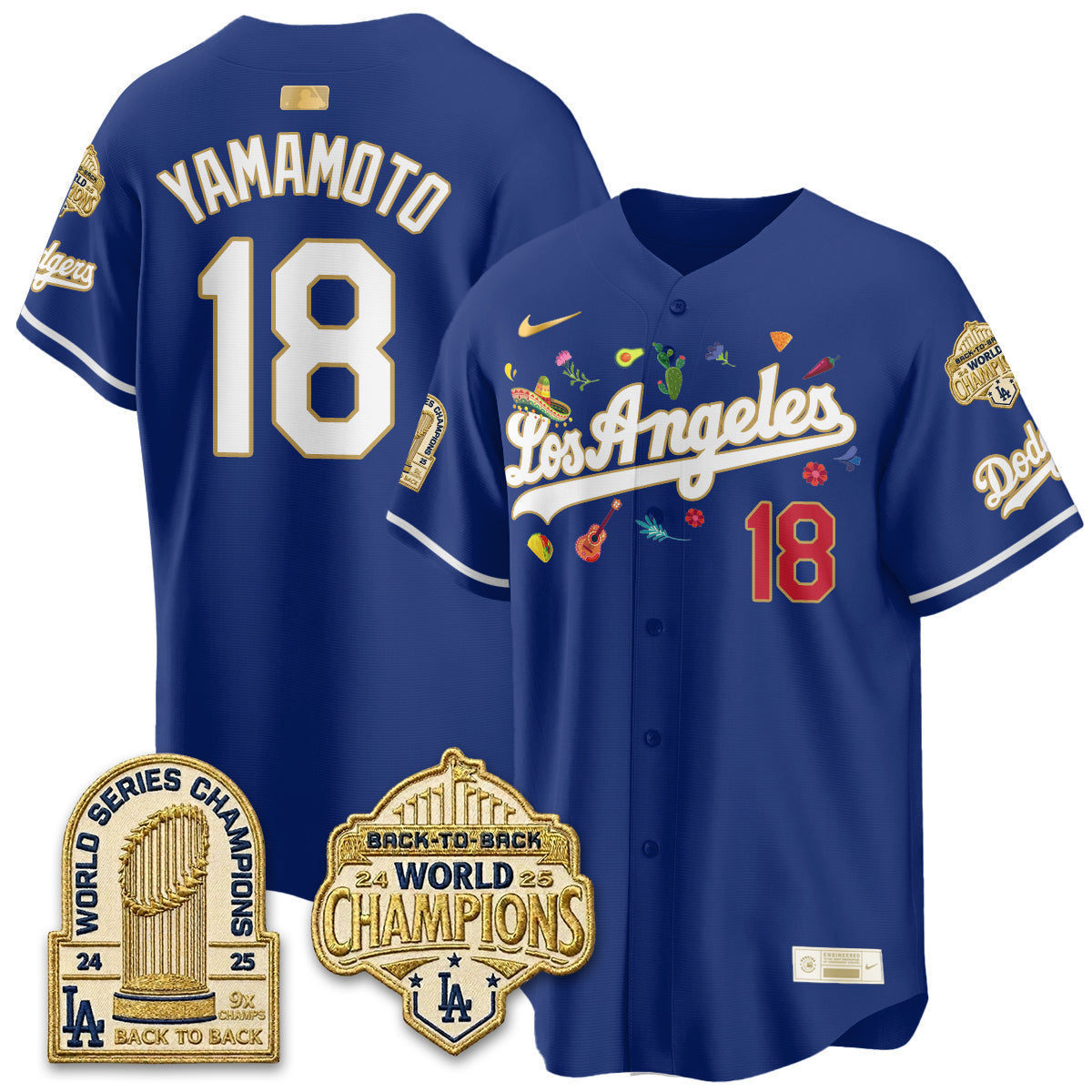Los Angeles Dodgers Mexican Heritage 2026 Premier Limited Vapor Jersey - Stitched-Cuztomshoes