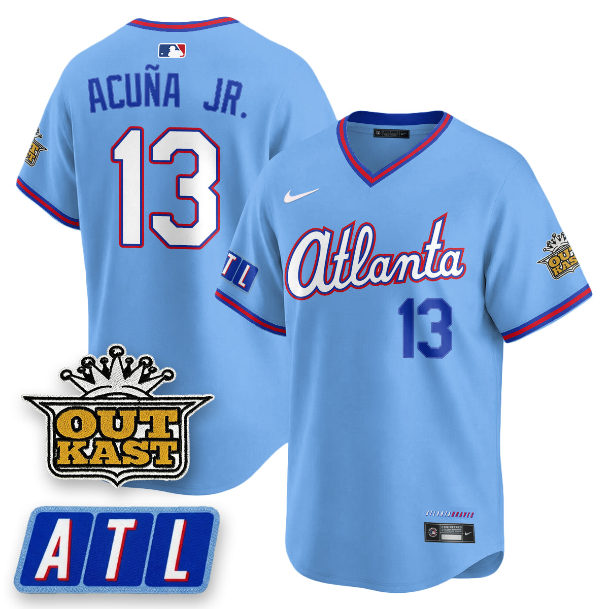 Atlanta Braves 2026 City Connect x Outkast Patch Vapor Limited Jersey - Stitched-Cuztomshoes