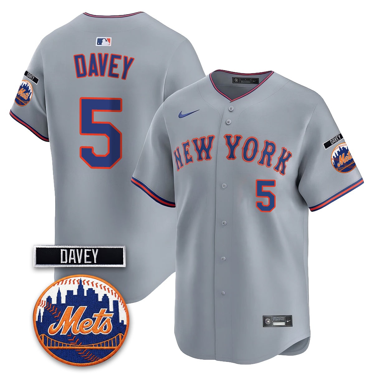 New York Mets 2026 Davey Johnson Memorial Vapor Limited Jersey - Stitched