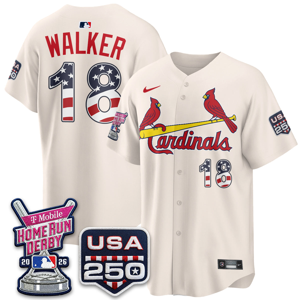 St. Louis Cardinals 2026 Home Run Derby Champion Jersey - Stitched