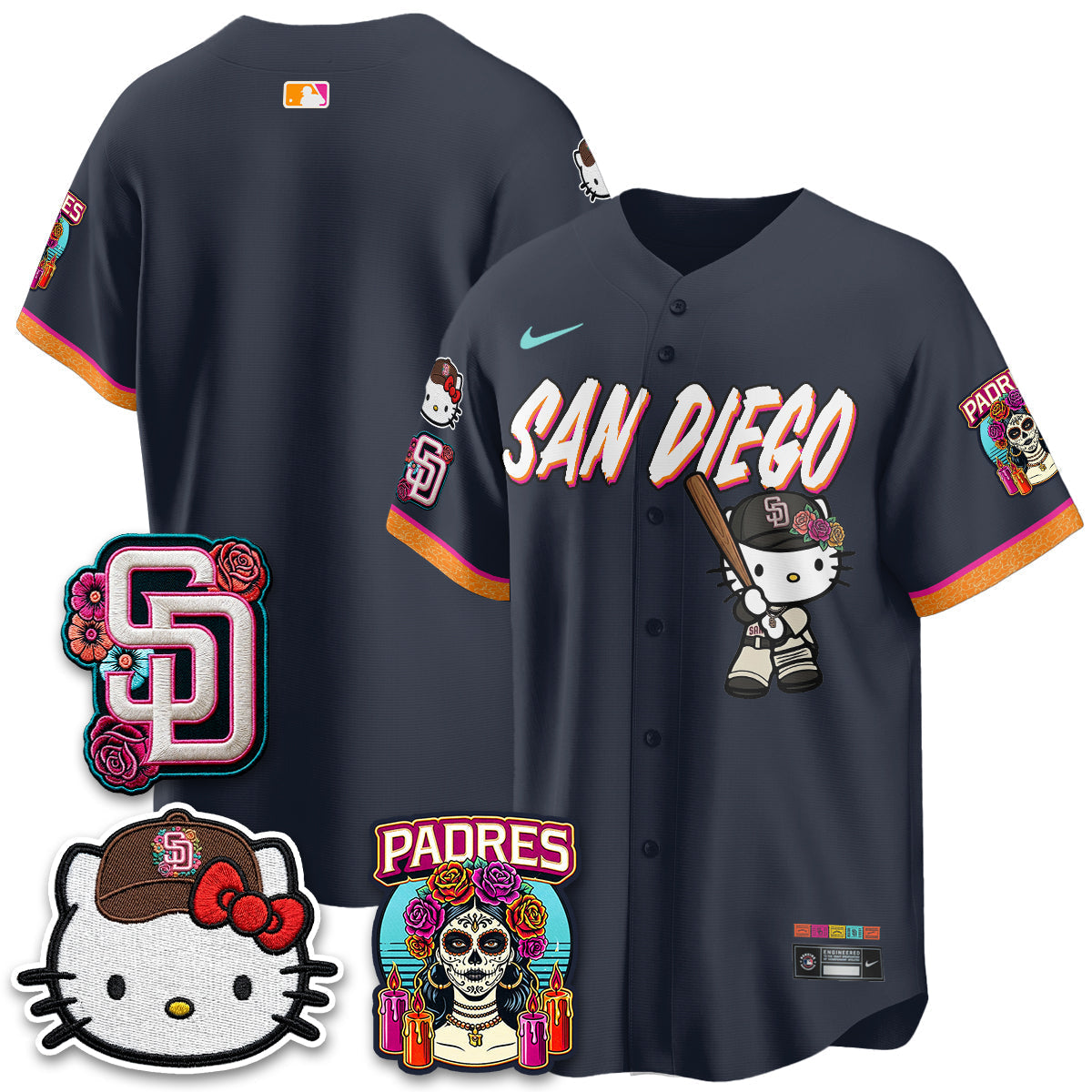 San Diego Padres 2026 City Connect x Meow KT Vapor Limited Jersey - Stitched