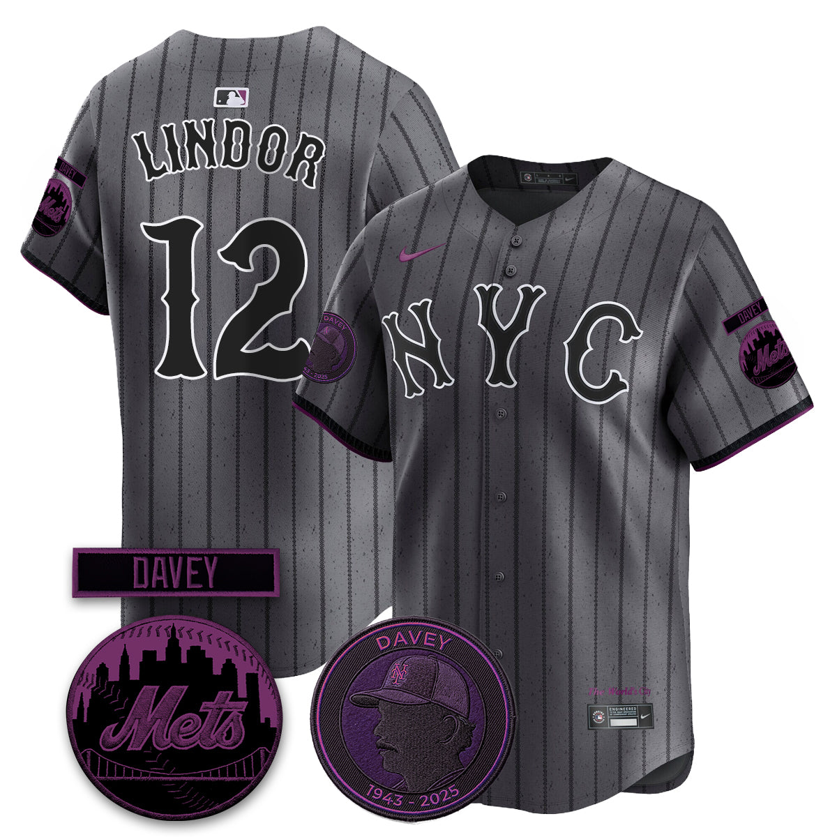 New York Mets 2026 Davey Johnson In Memoriam Vapor Limited Jersey - Stitched-Cuztomshoes