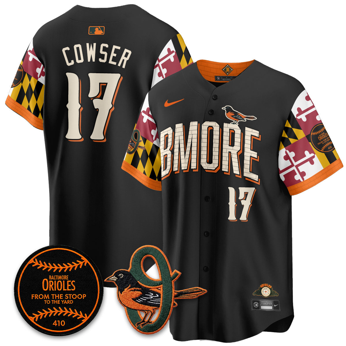 Baltimore Orioles x Maryland State Flag 2026 Vapor Jersey - Stitched-Cuztomshoes