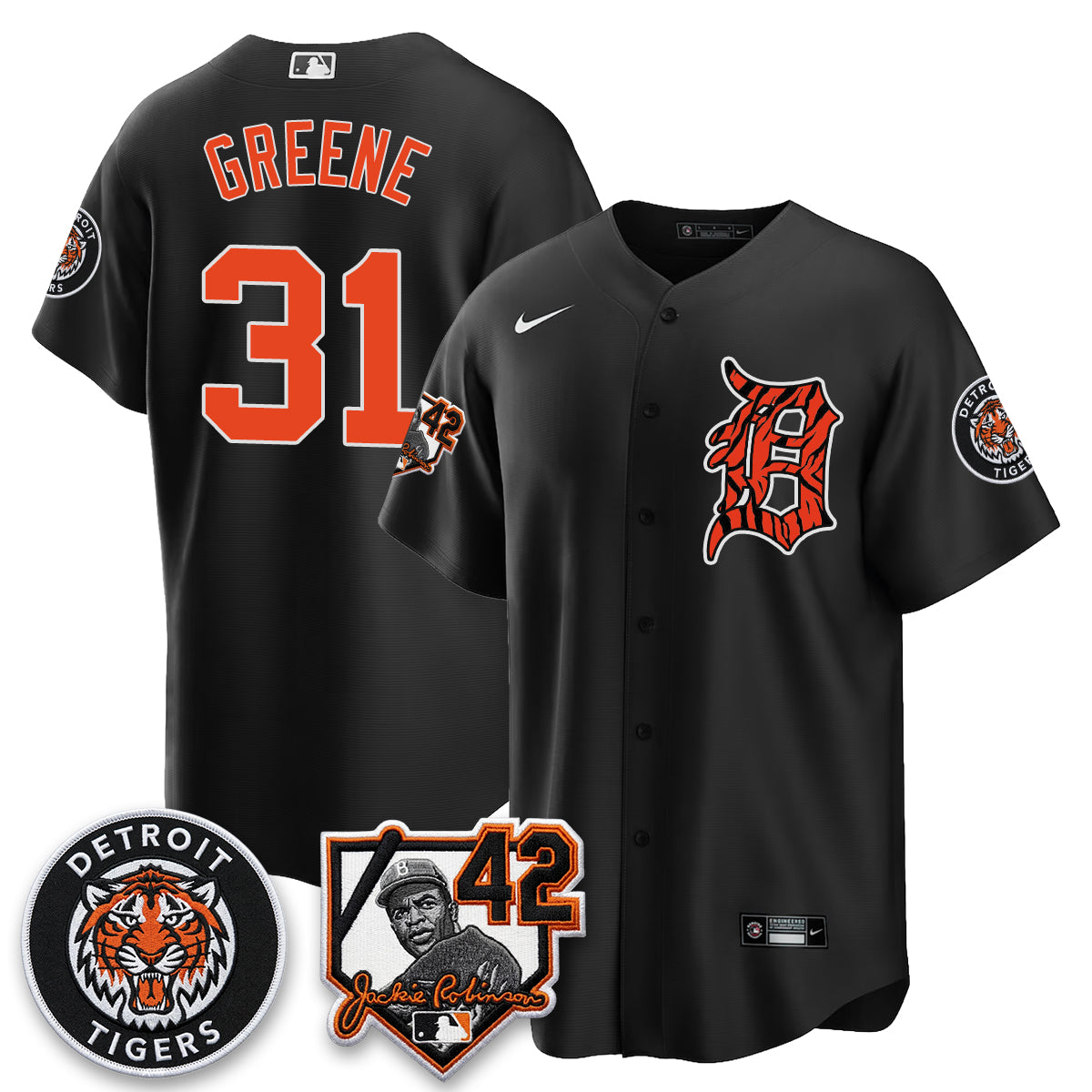 Detroit Tigers 2026 Jackie Robinson Day Vapor Limited Jersey - Stitched