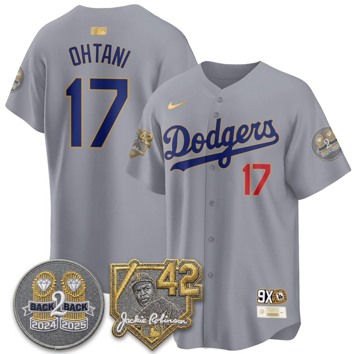 Los Angeles Dodgers - 2026 Jackie Robinson Day Vapor Limited Jersey - Stitched-Cuztomshoes