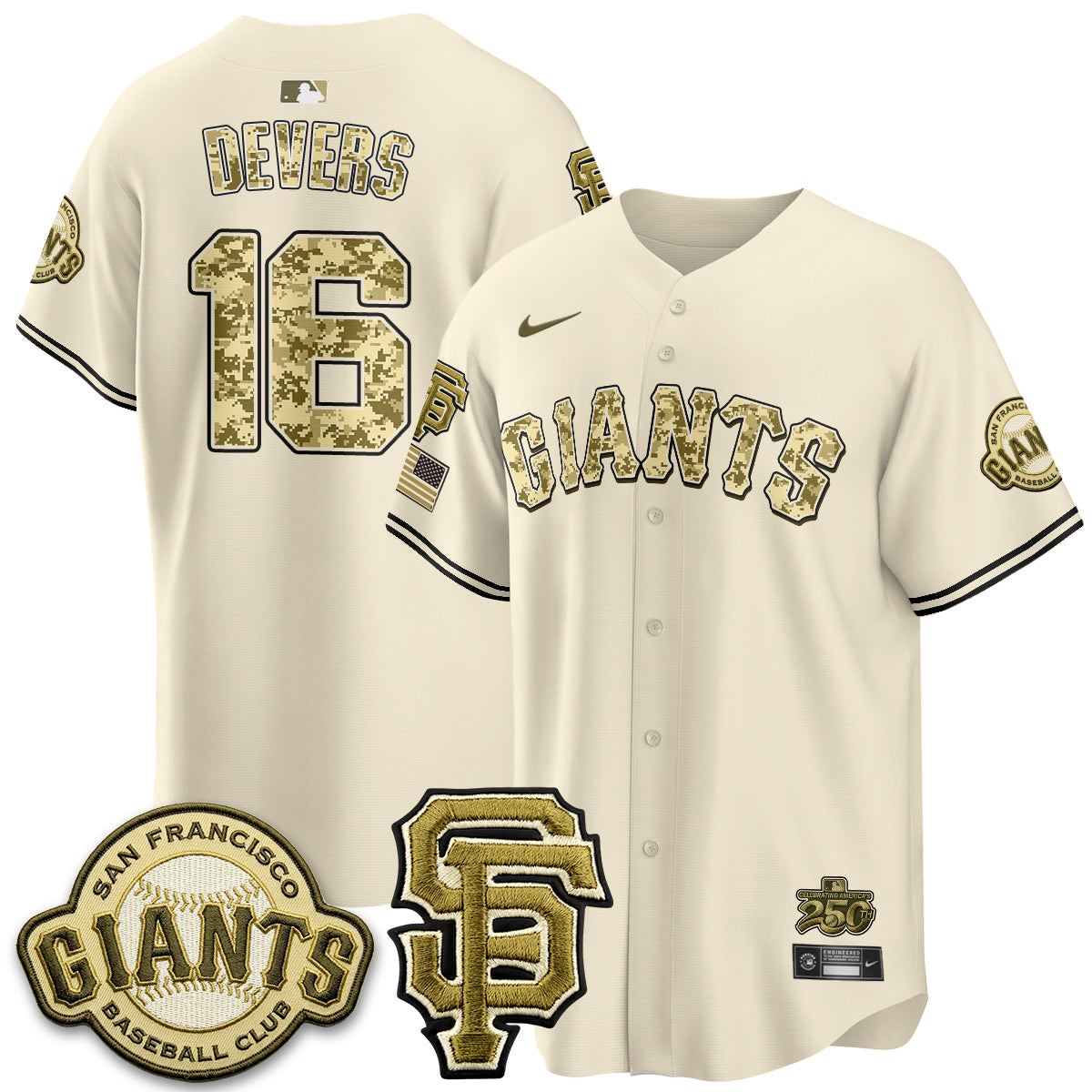 San Francisco Giants 2026 Armed Forces Day Jersey V2 - Stitched