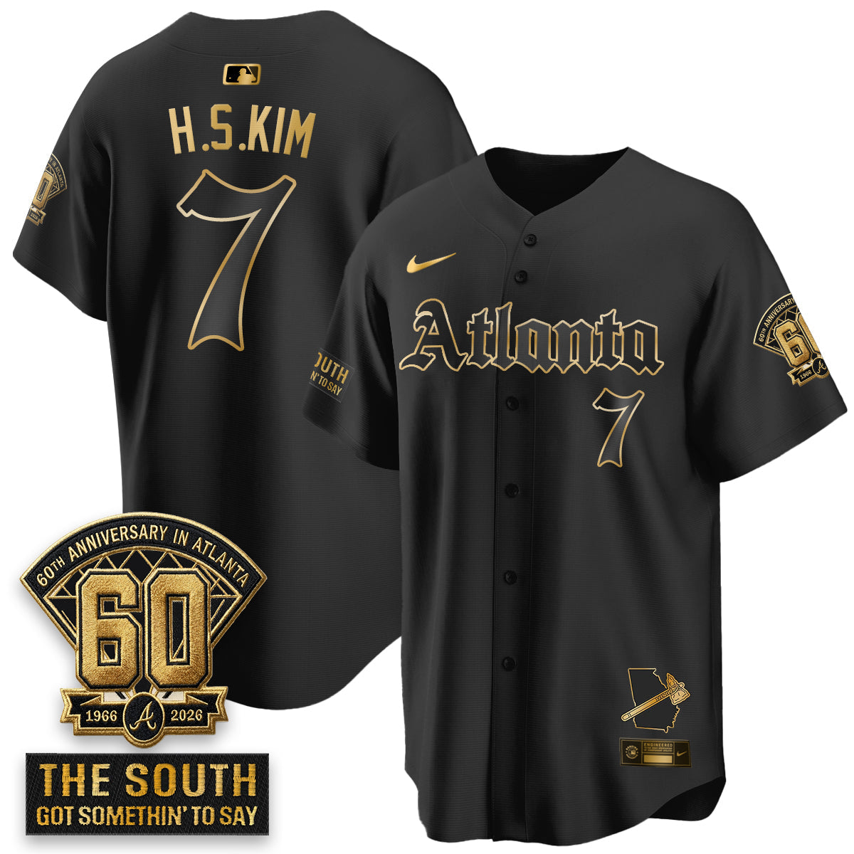Atlanta Braves 2026 Gothic Edition Vapor Limited Jersey - Stitched V2