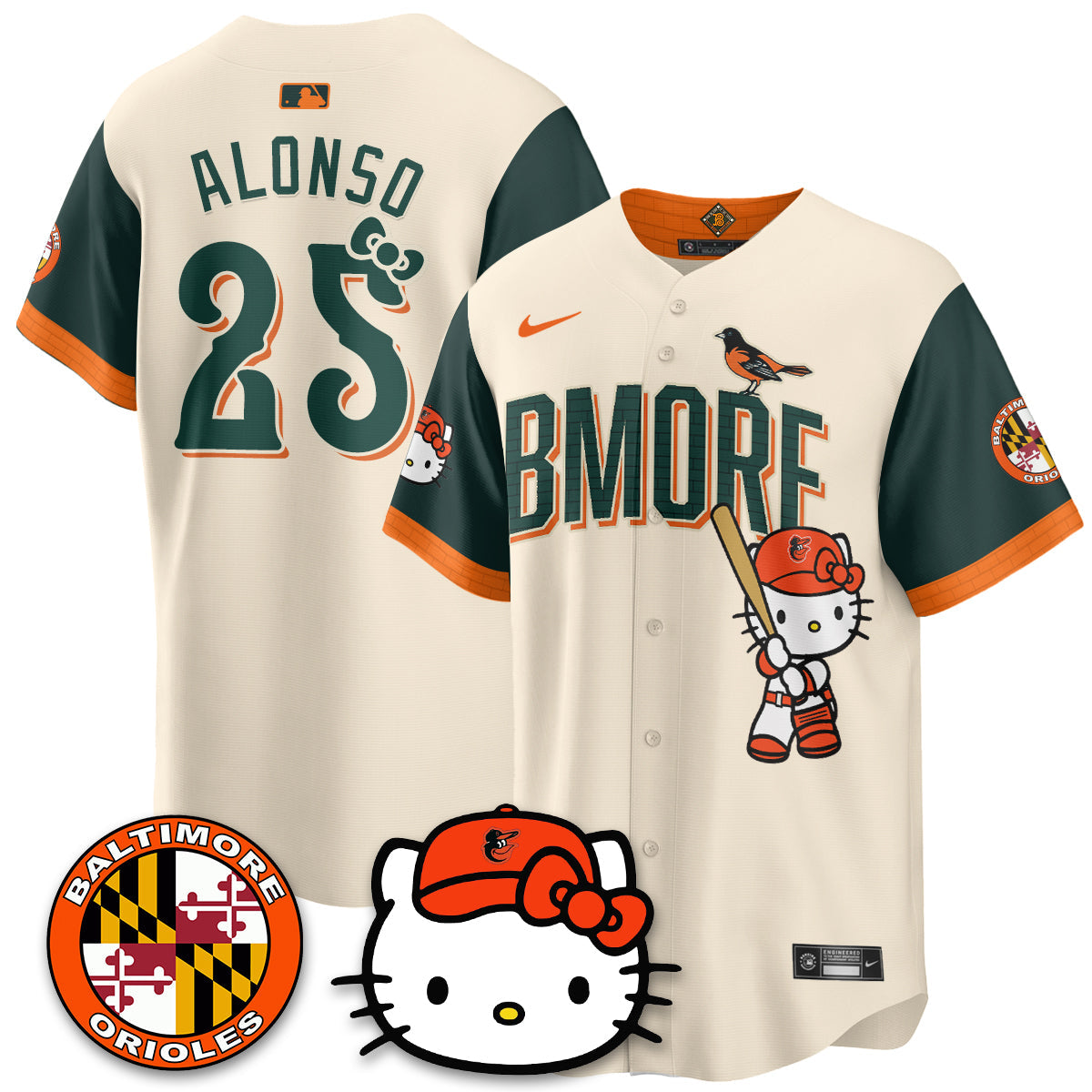 Baltimore Orioles x Meow Kitty Vapor Premier Limited Jersey - Stitched