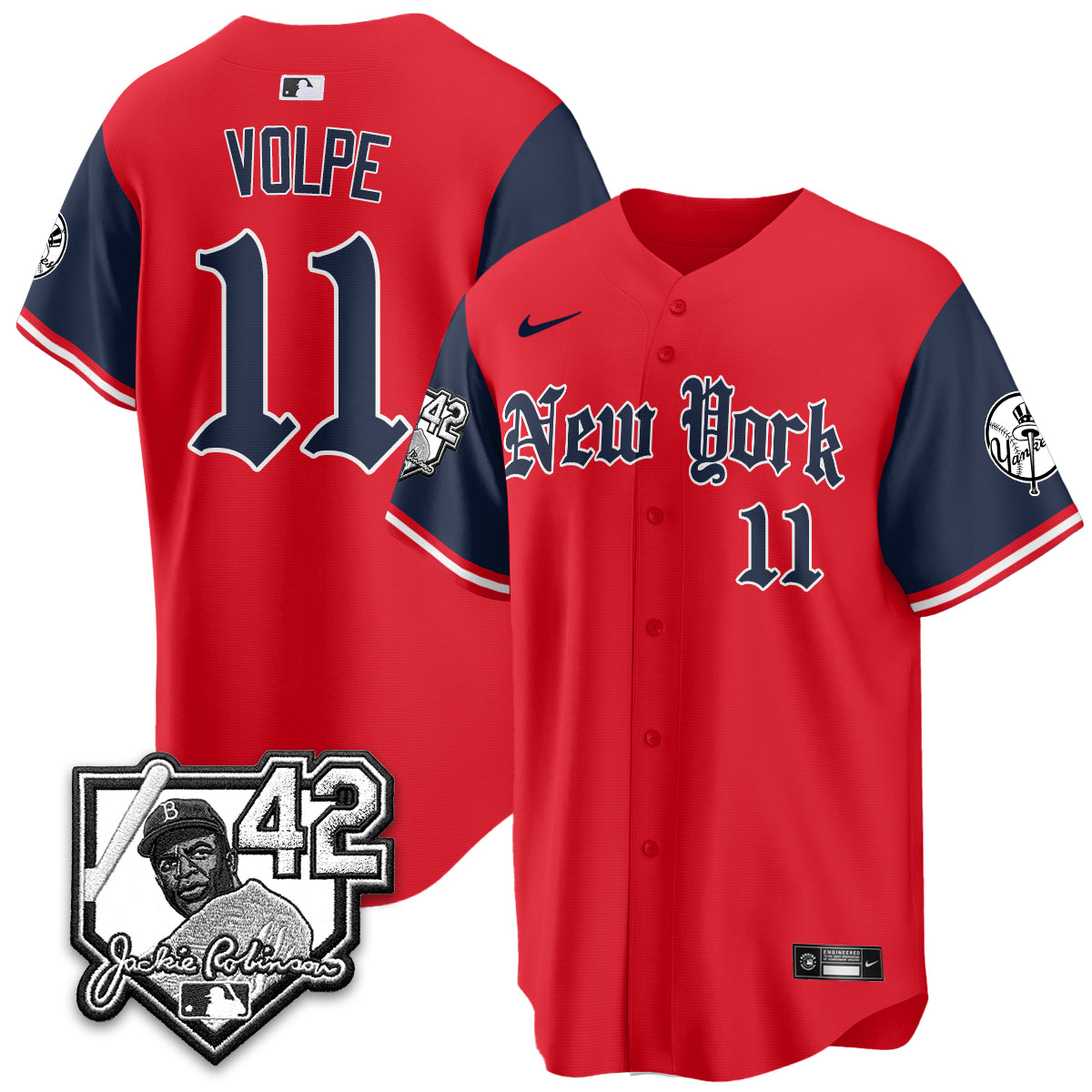 New York Yankees 2026 Jackie Robinson Day Gothic Vapor Limited Jersey - Stitched