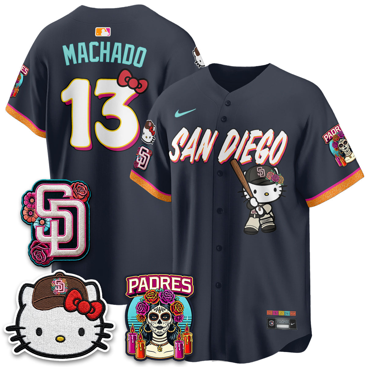 San Diego Padres 2026 City Connect x Meow KT Vapor Limited Jersey - Stitched