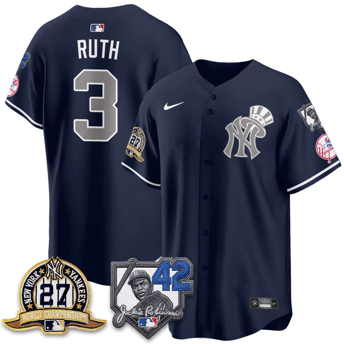 New York Yankees 2026 Jackie Robinson Day Vapor Limited Gold Edition Jersey - Stitched - V2