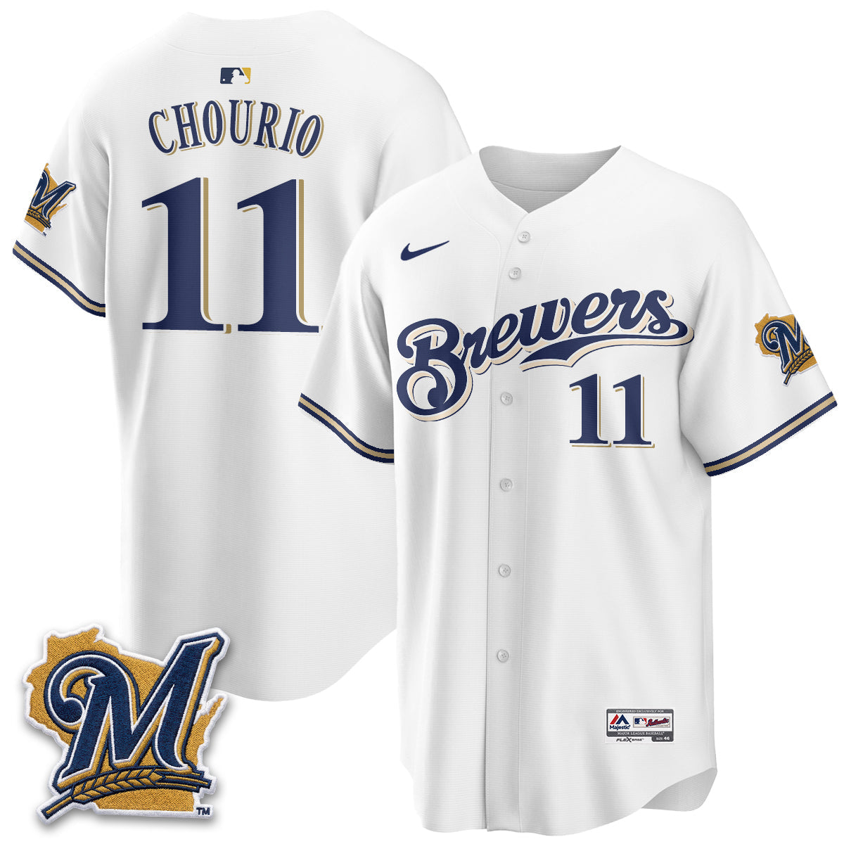 Milwaukee Brewers "Legacy Edition" Vapor Jersey - Stitched-Cuztomshoes