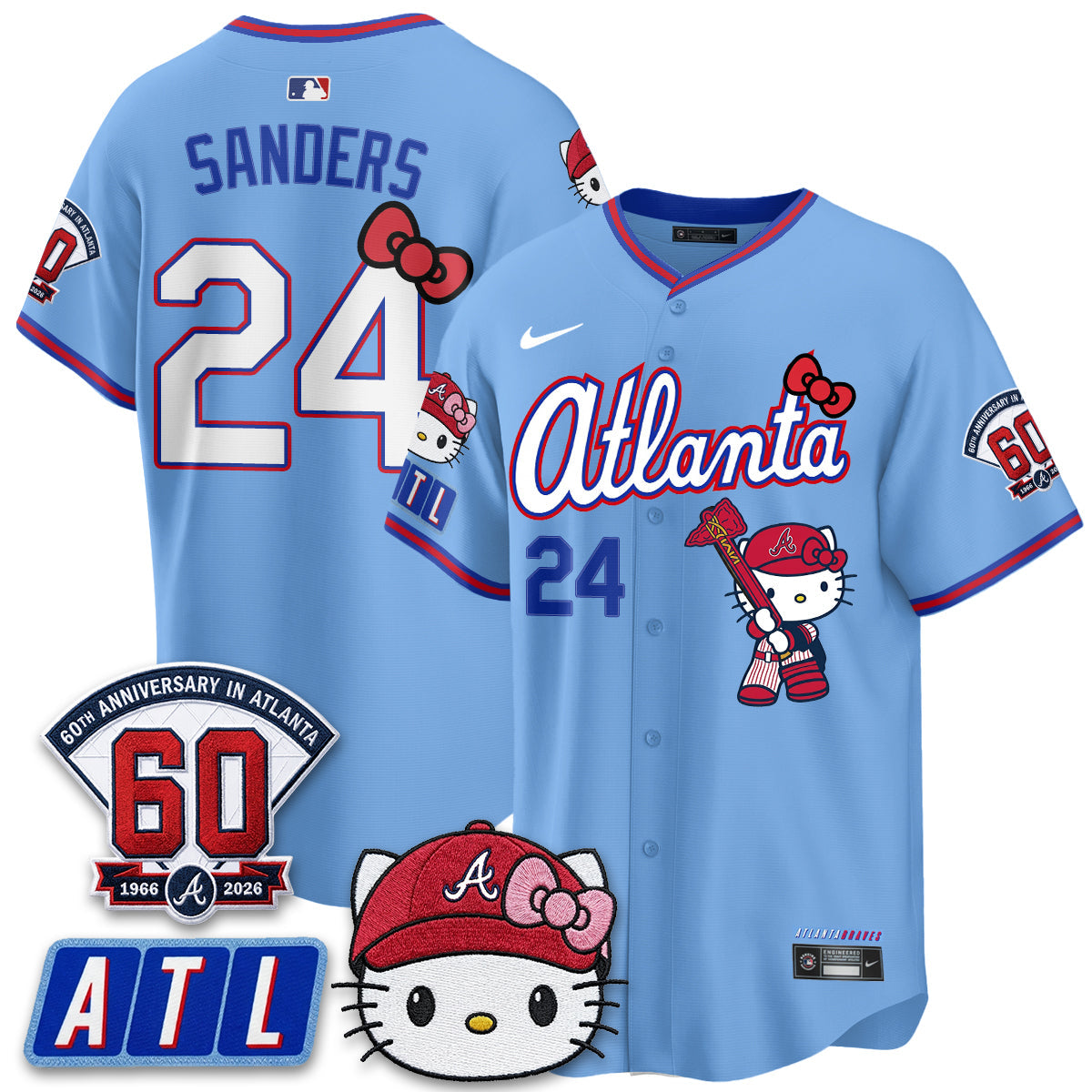 Atlanta Braves x Meow KT 2026 Vapor Limited Jersey - Stitched-Cuztomshoes