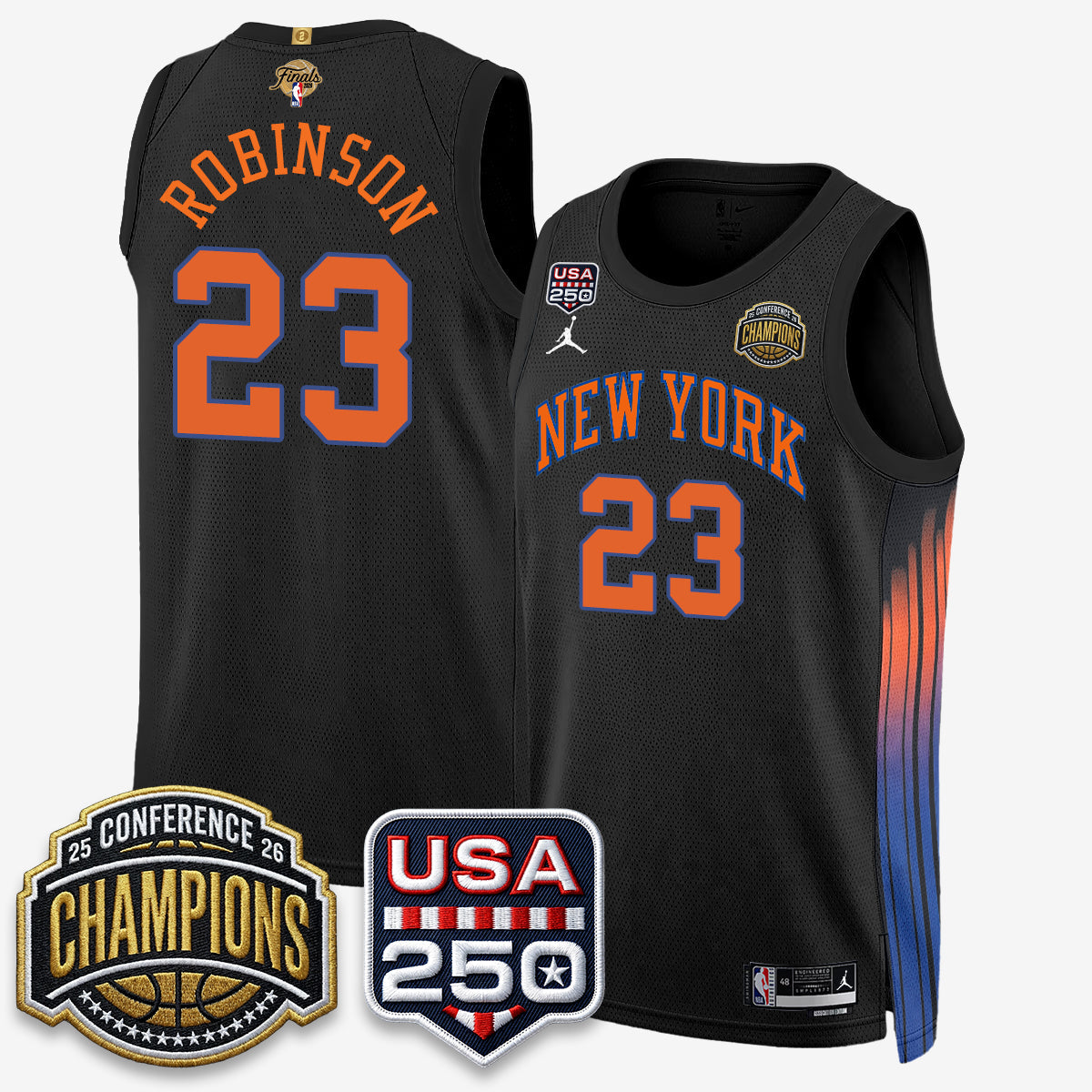 New York Knicks 2026 Basketball Eastern Conference Champions City Edition Jersey V2- Stitched-Cuztomshoes