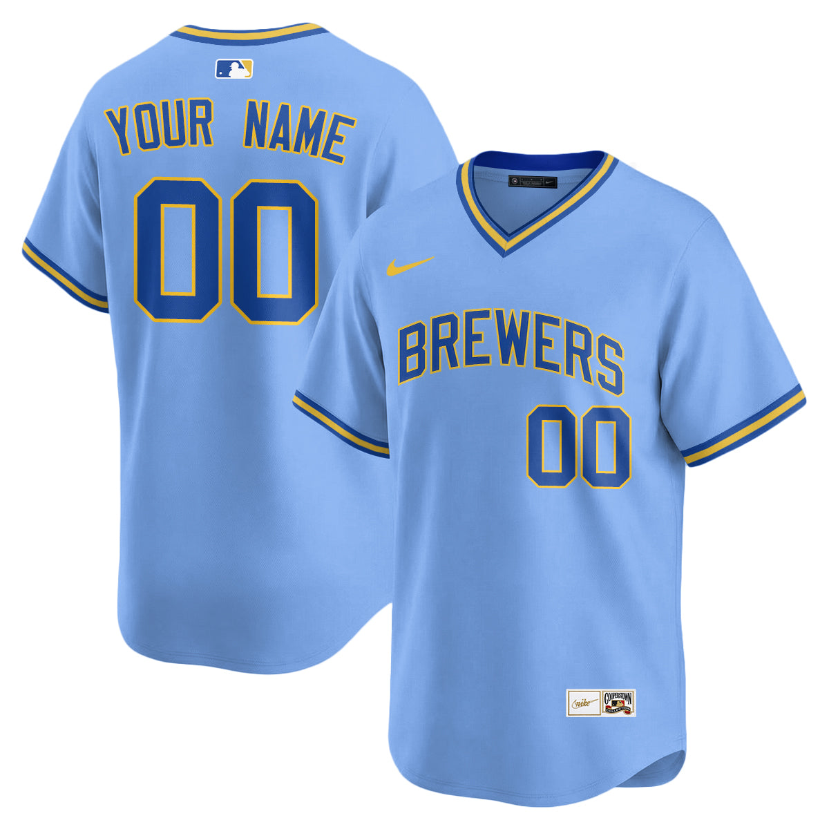 Milwaukee Brewers "Legacy Edition" Vapor Custom Jersey - Stitched-Cuztomshoes