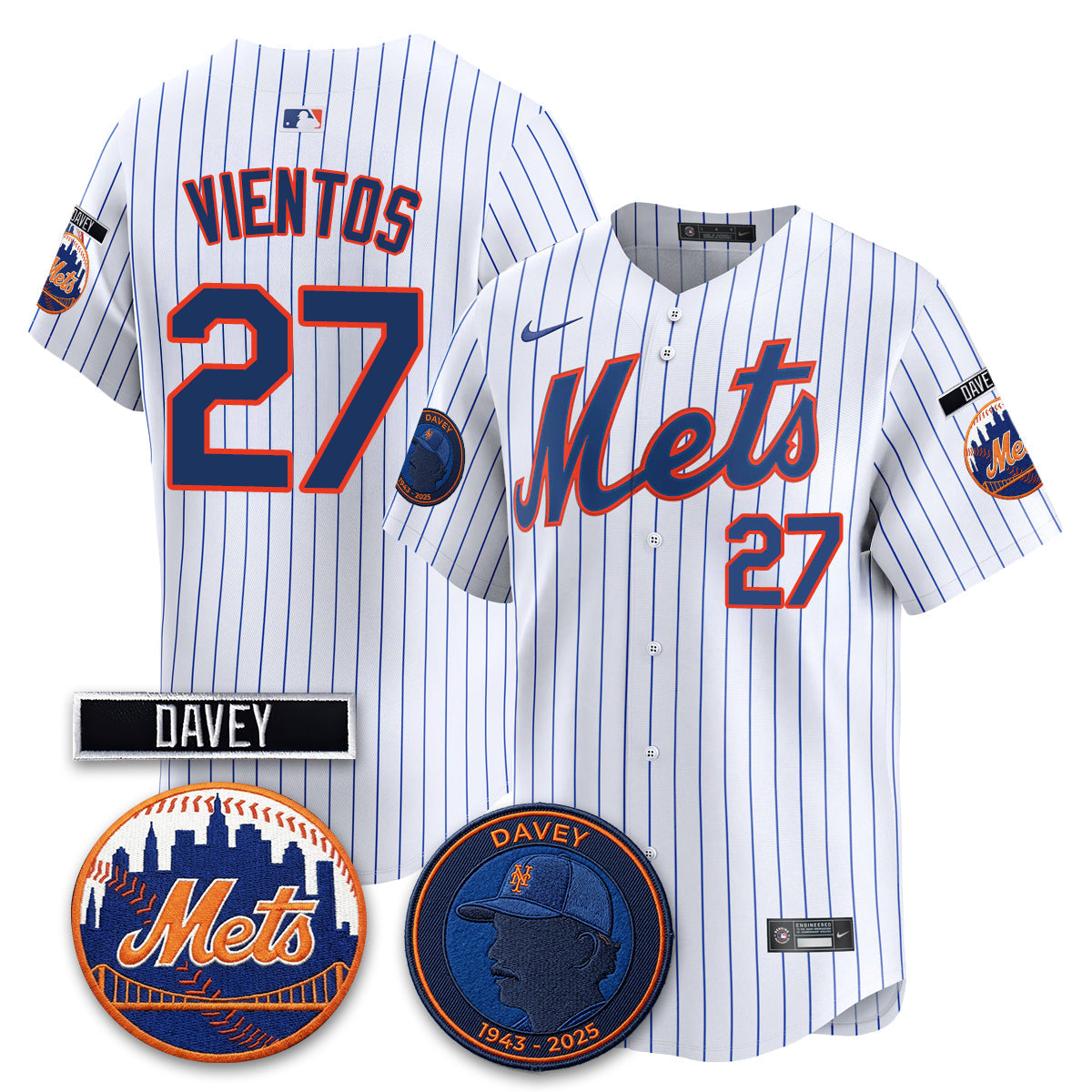 New York Mets 2026 Davey Johnson In Memoriam Vapor Limited Jersey - Stitched-Cuztomshoes