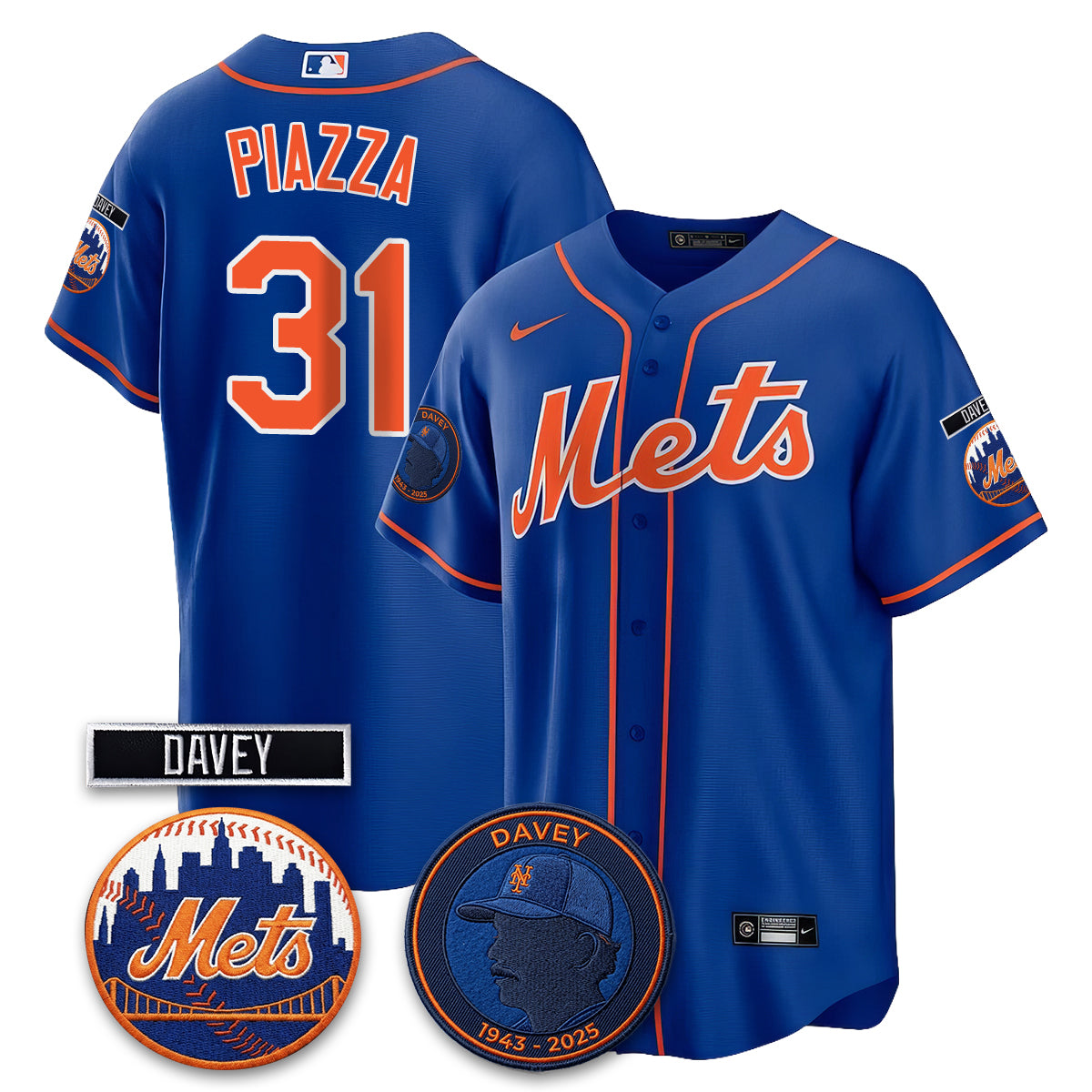 New York Mets 2026 Davey Johnson In Memoriam Vapor Limited Jersey - Stitched-Cuztomshoes