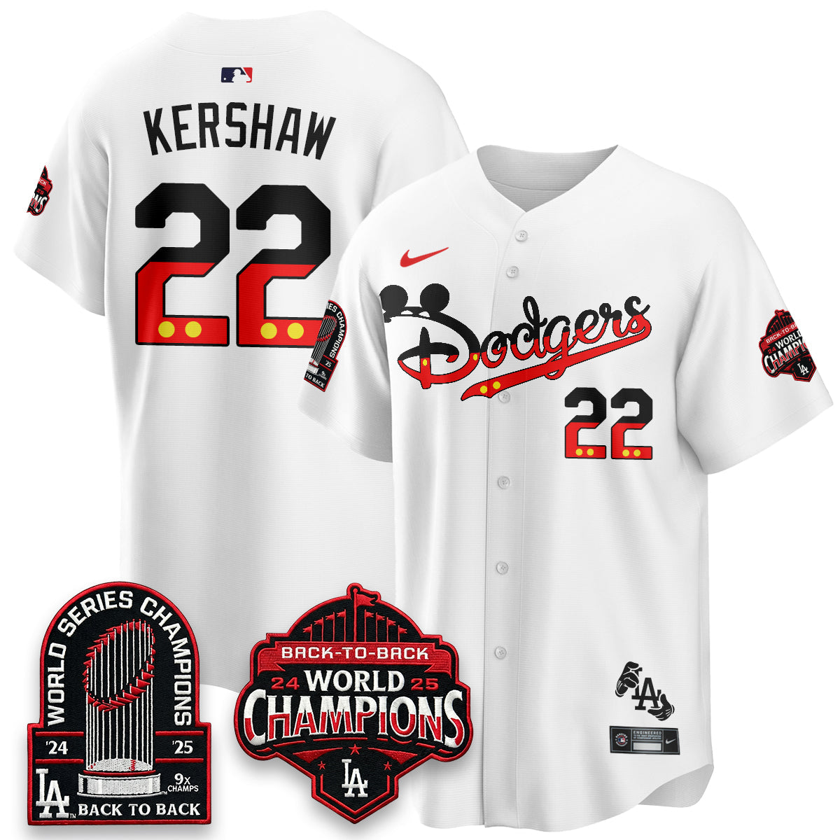 Los Angeles Dodgers x Mouse Vapor Limited Jersey- Stitched-Cuztomshoes