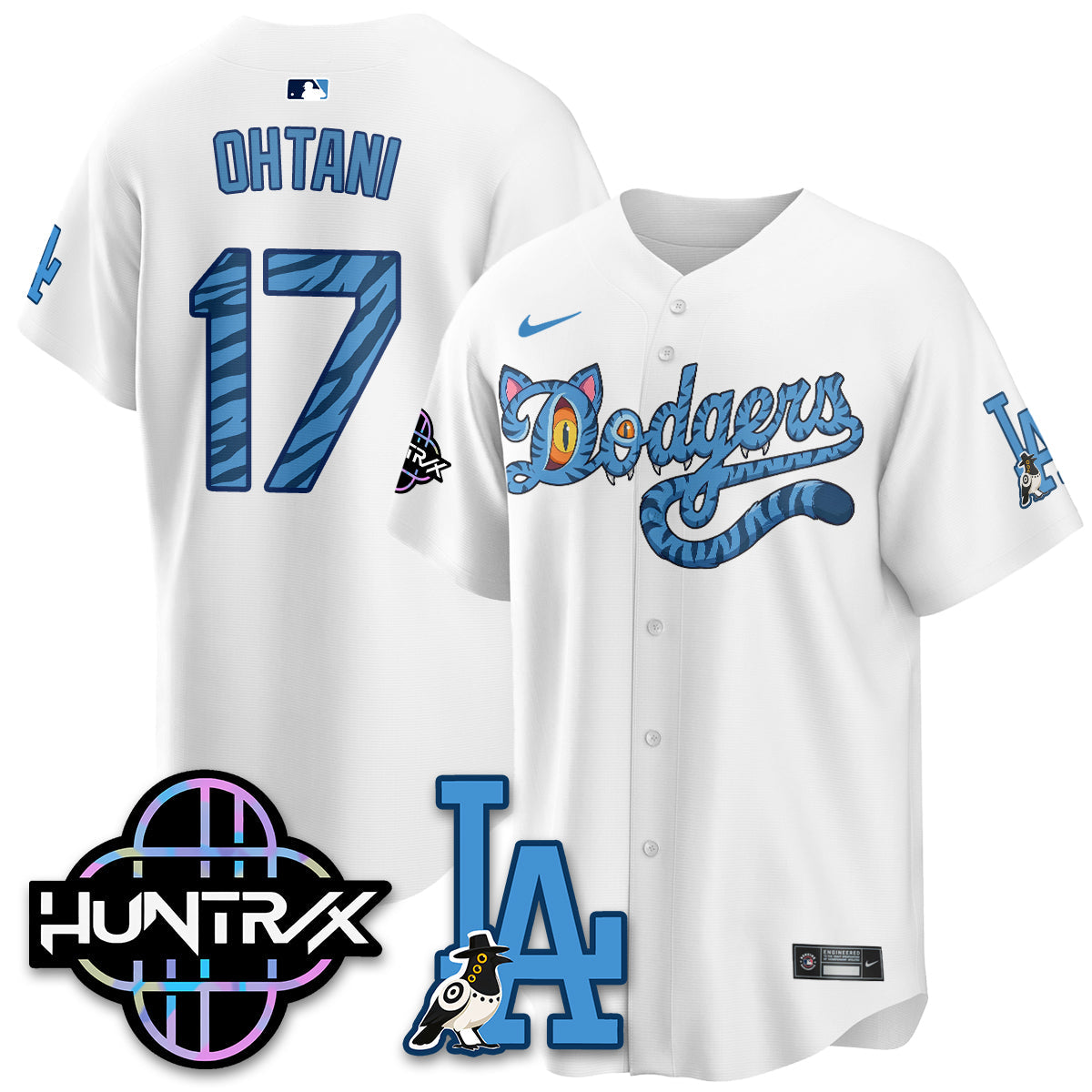 Los Angeles Dodgers x K-Pop Demon Hunters 2026 Vapor Jersey - Stitched-Cuztomshoes