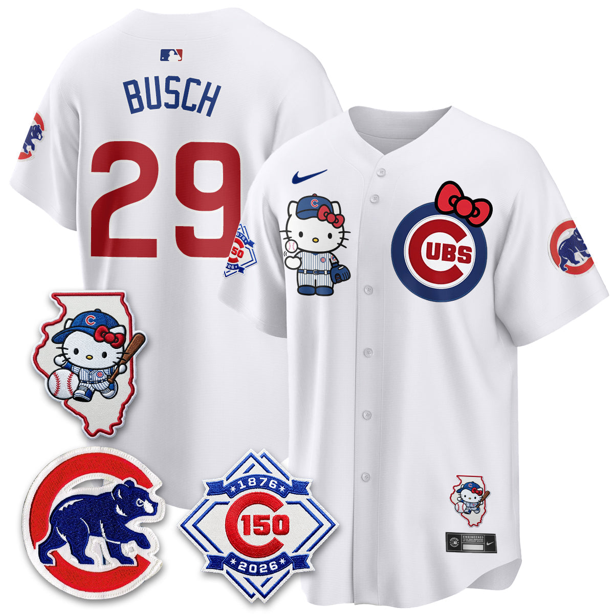 Chicago Cubs x Meow KT Vapor Premier Limited Jersey - Stitched V2
